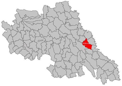 Harta administrativă Comuna Holboca